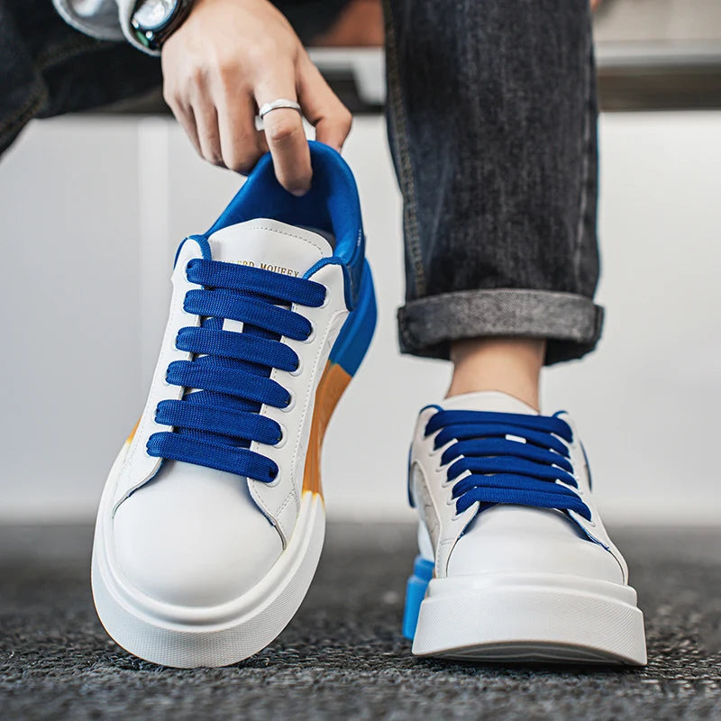 Men's Casual Platform Skateboard Tennis Sports Comfortable Vulcanized Sneakers