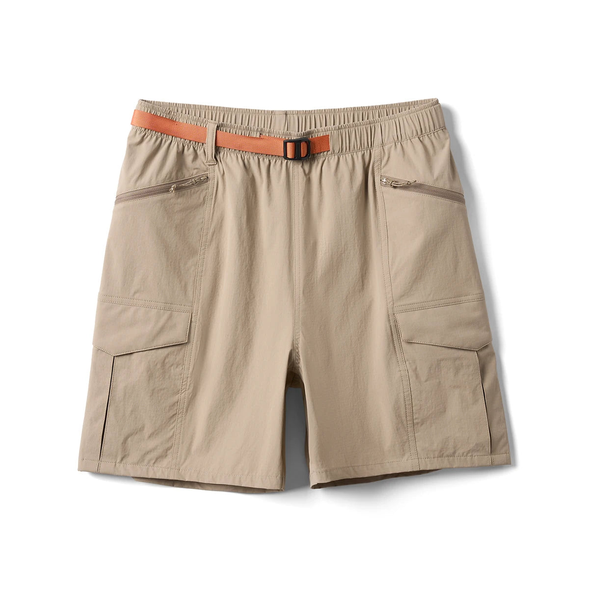 Men's  Summer Oversize 145gsm Elastic Quick Dry Fabric Elastic Waist Cargo  Shorts