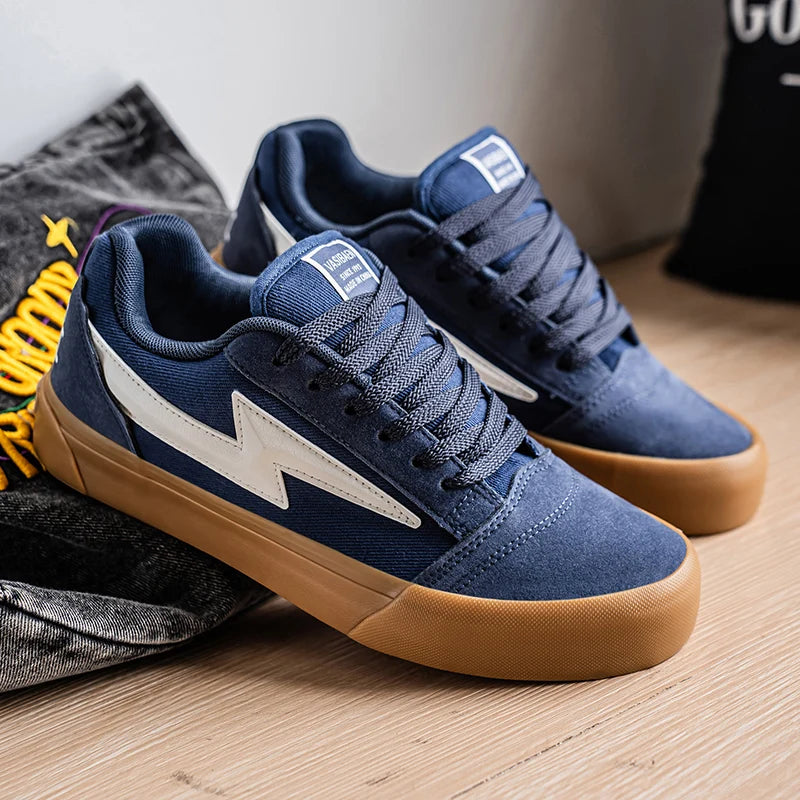 Lightning Design Sneakers - Men's High Performance Running & Basketball Trainers