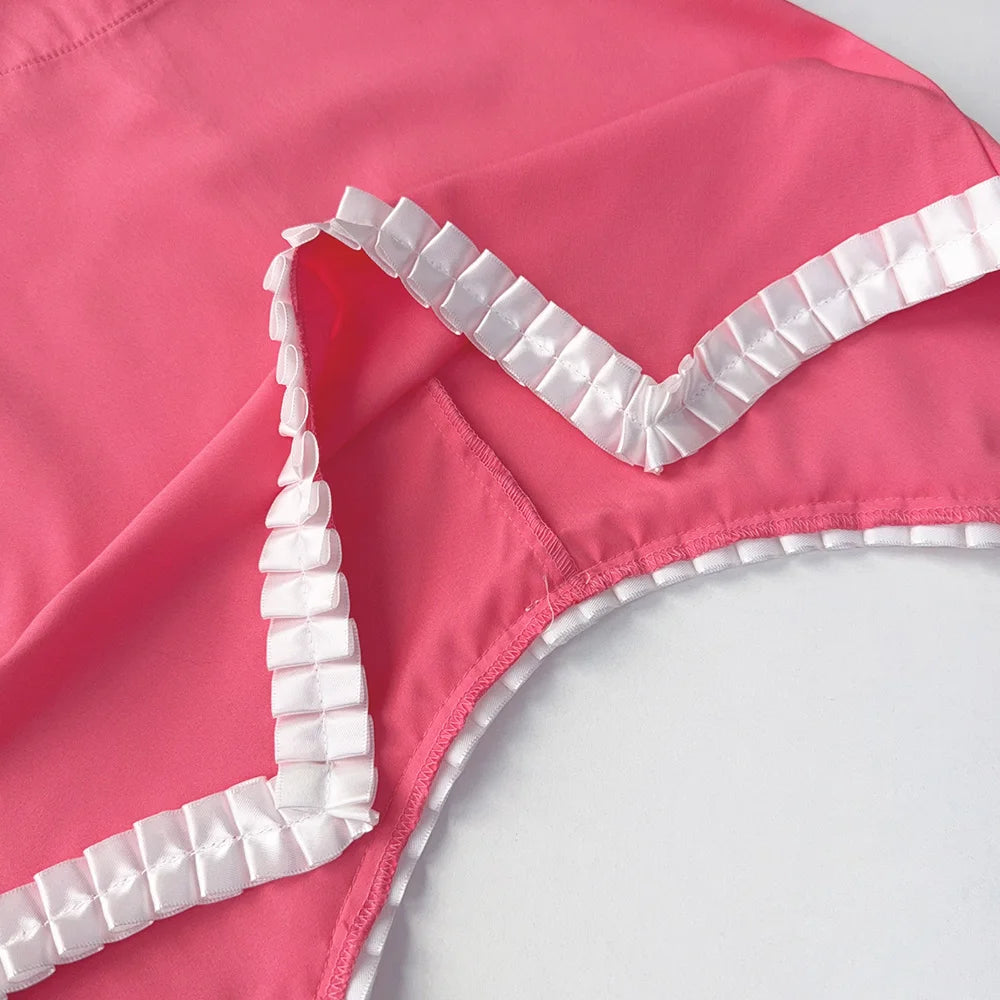 Girl's Round Neck Lace Vest Top and Strip Pants 2-Pcs Set Summer Girl Clothes 3 To 7 Years