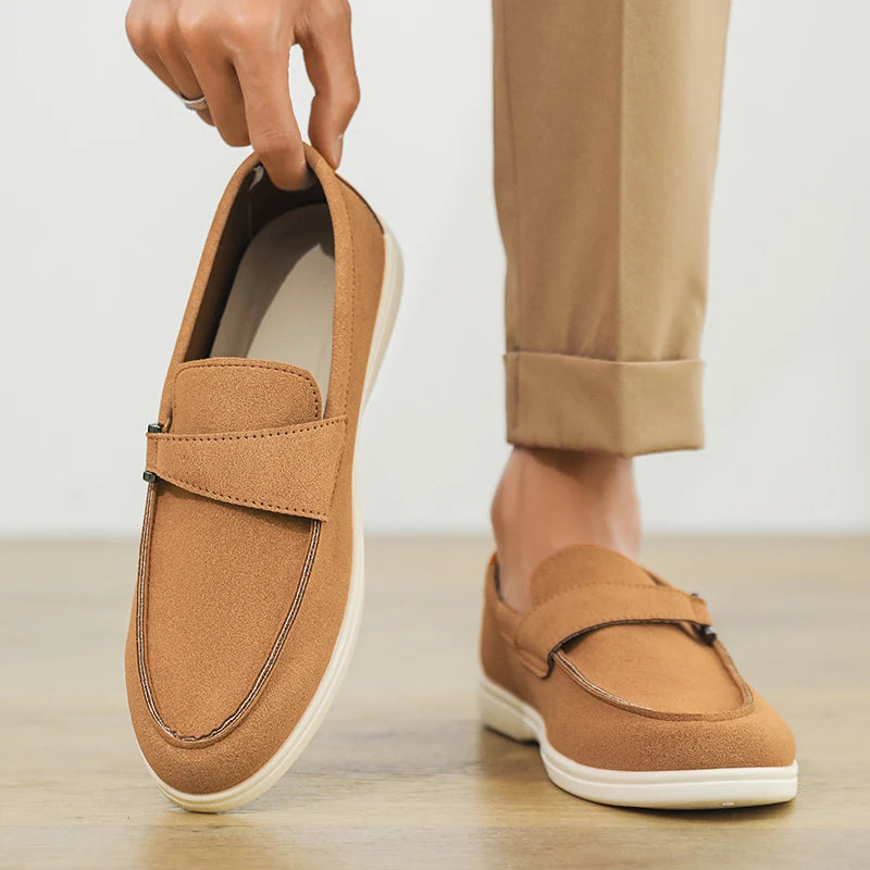 Men's Autumn Slip-On Loafers - Comfortable Soft Tennis & Driving Shoes