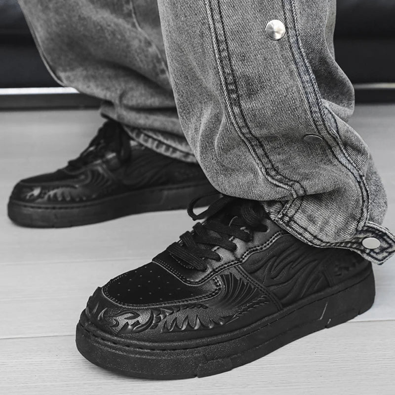 Men's Casual Platform Trainers Sneakers