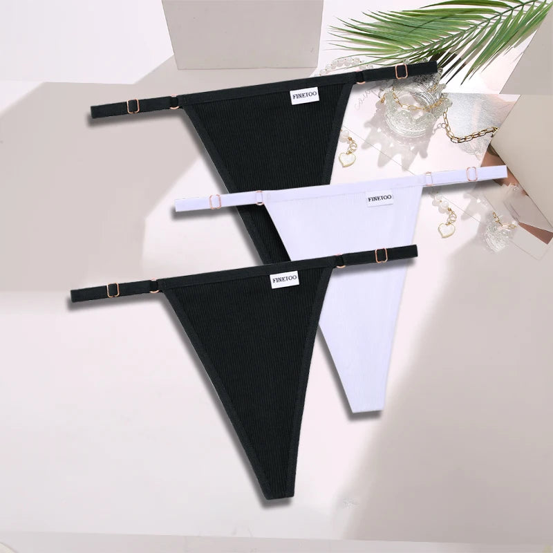 Women's Cotton Thong Underwear 3-Pack