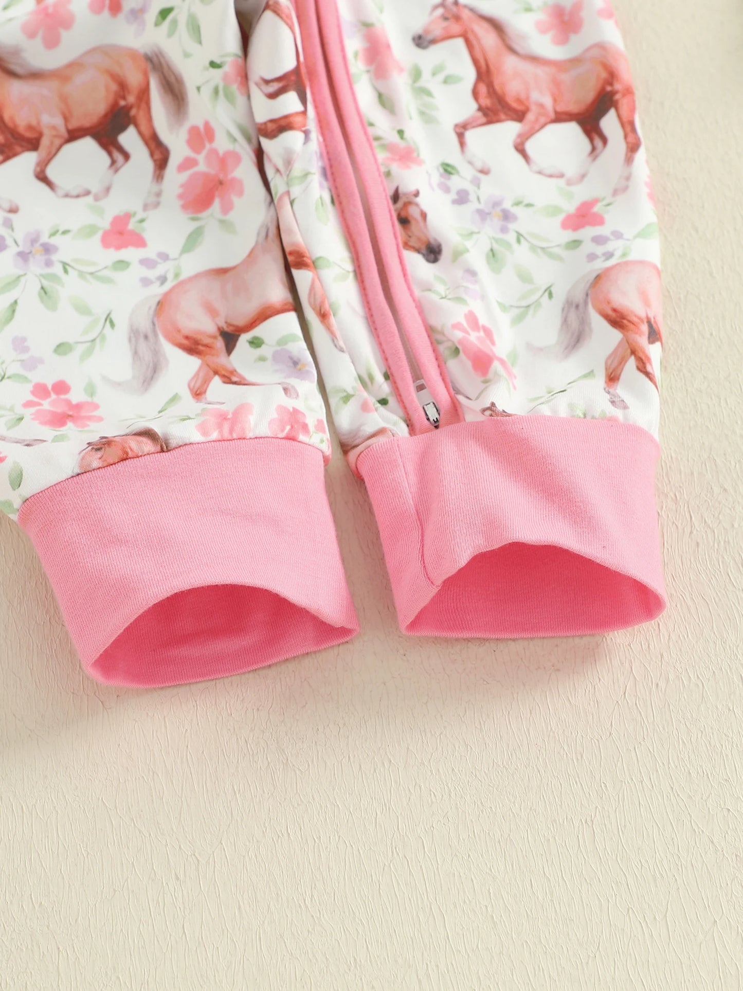 Baby Animal Print Romper - Long Sleeve Zipper Jumpsuit for Autumn Winter (0-18M)