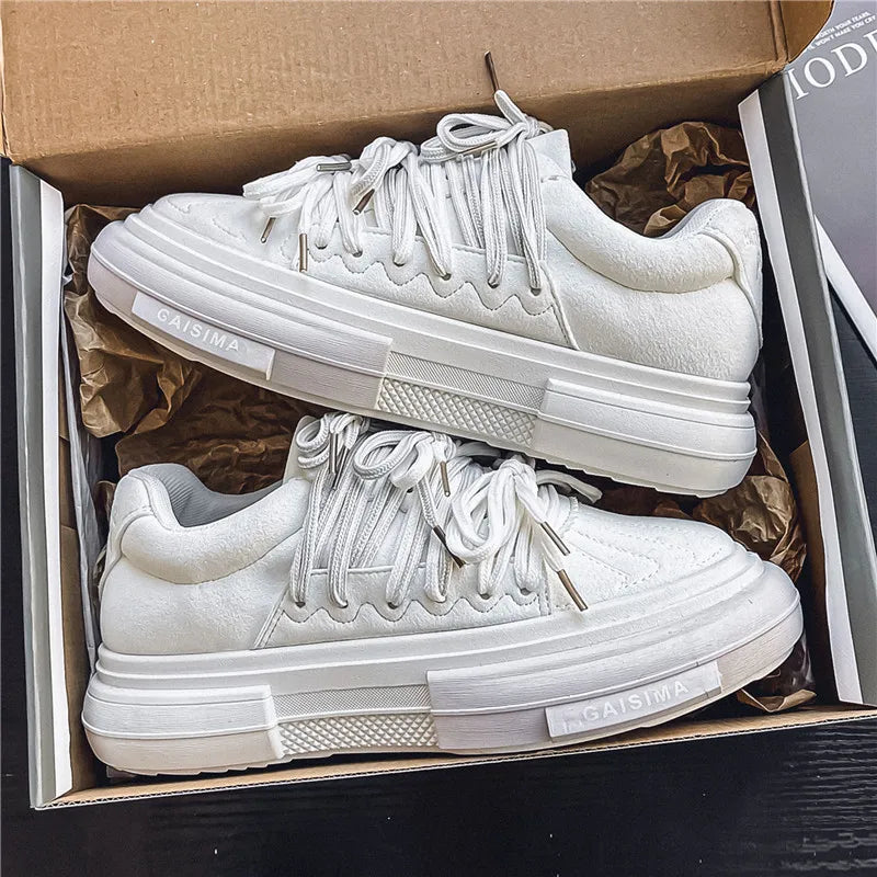 Men's Casual strap Design  Skateboard Trainers Sneakers