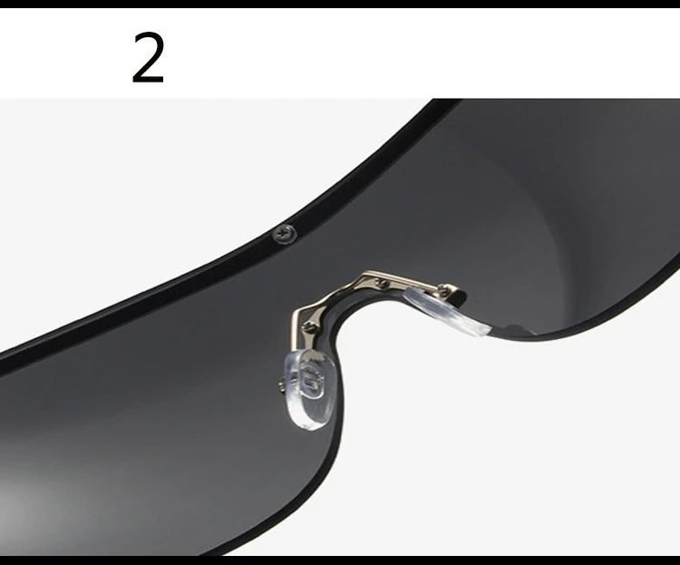 Half Frame Retro Sunglasses - Women's Windproof Street Style Eyewear