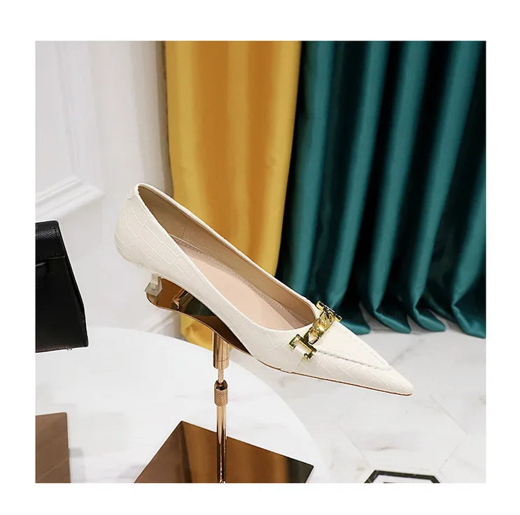 Patent Leather Stiletto Pumps - Professional Office Heels Available in 12 Colors