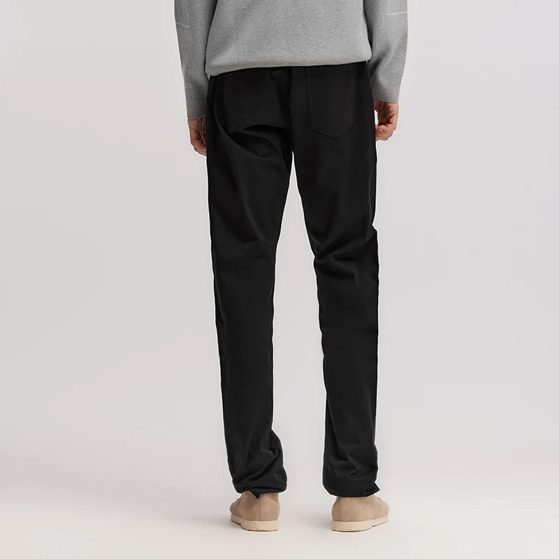 Men's Casual Pants - Minimalist Style Long Trousers for Daily Commuting