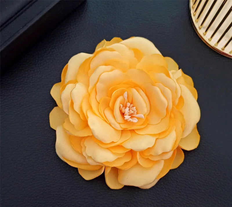 Elegant Fabric Flower Brooch - Lapel Pin Badge for Women