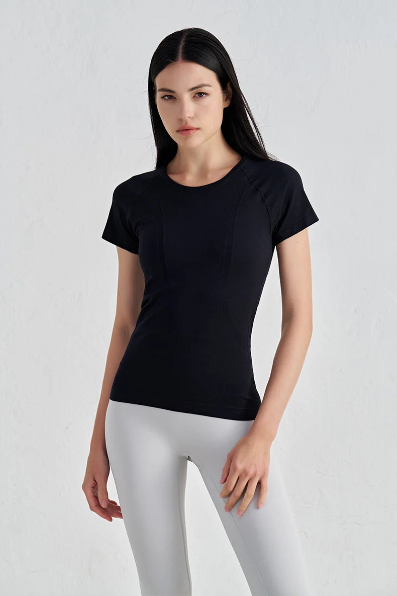 Seamless Short Sleeve Fitness Top
