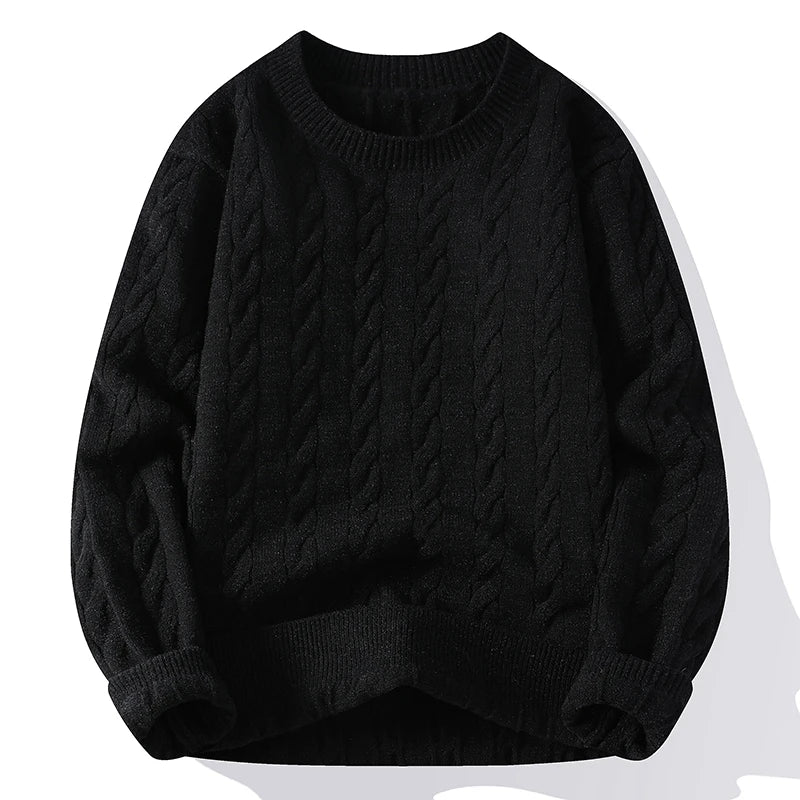 Men's O-Neck Knitted Pullover Sweater