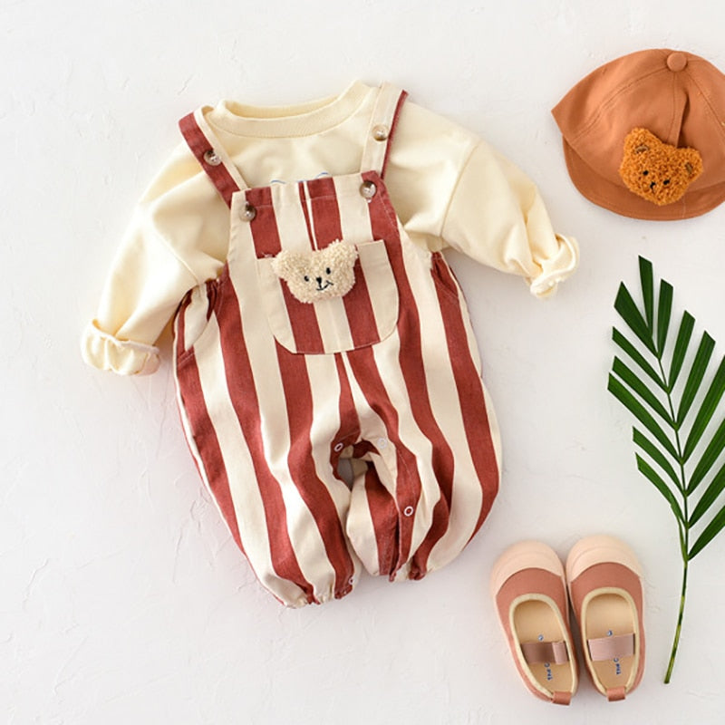 Baby's Rompers Striped Jumpsuits
