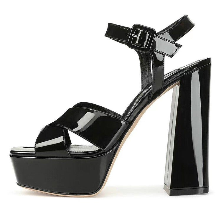 Women's Butterfly Rhinestone Thick Heel Sandals - Open Toe Party Shoes