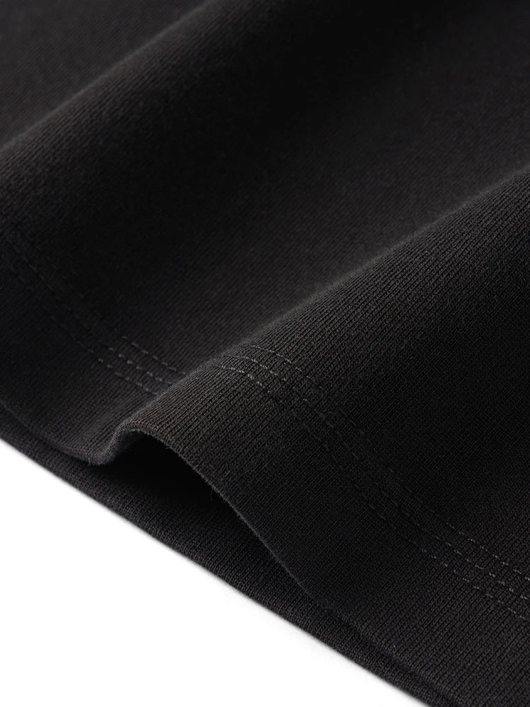 Men's Premium Cotton Vintage Letter Print T-Shirt - Washed Finish Plus Size