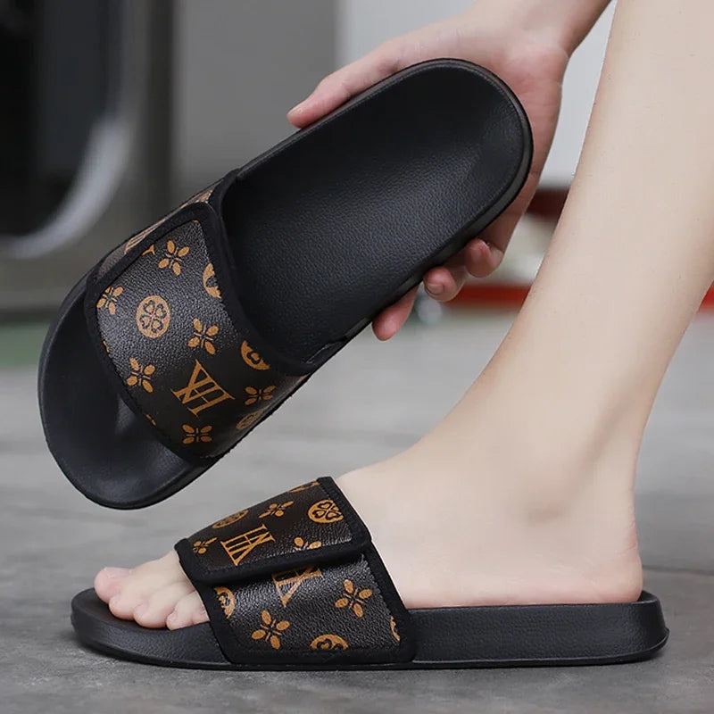 Men's Summer Slippers Sport Slides Quick Dry Beach Sandals  Flip Flops