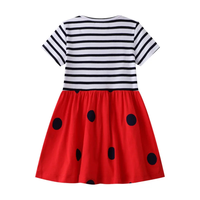 Children's Girl's Cotton Stripe Dress