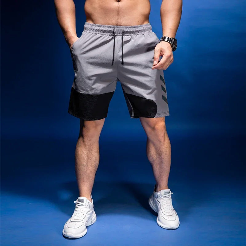 Men's Sports Fitness Quick-dry Basketball Workout Training Breathable Shorts