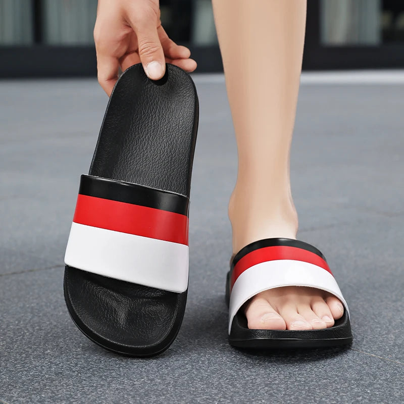 Men's Summer Slippers Sports Quick Dry Beach Sandals Flip Flops Slides