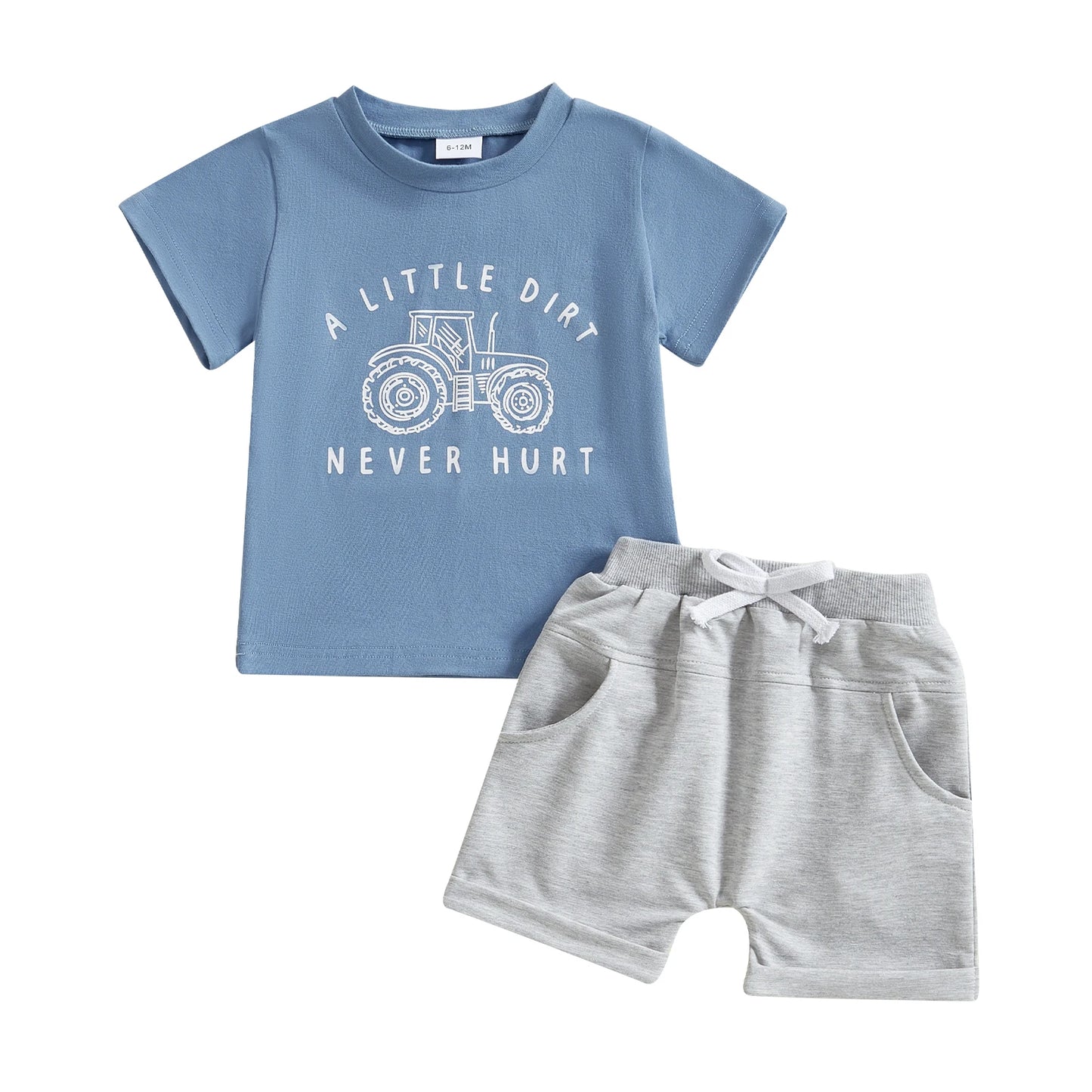 0-4Y Infant Baby Boys Summer Casual Clothes Set Cartoon Letter Print Short Sleeve T Shirt and  Shorts
