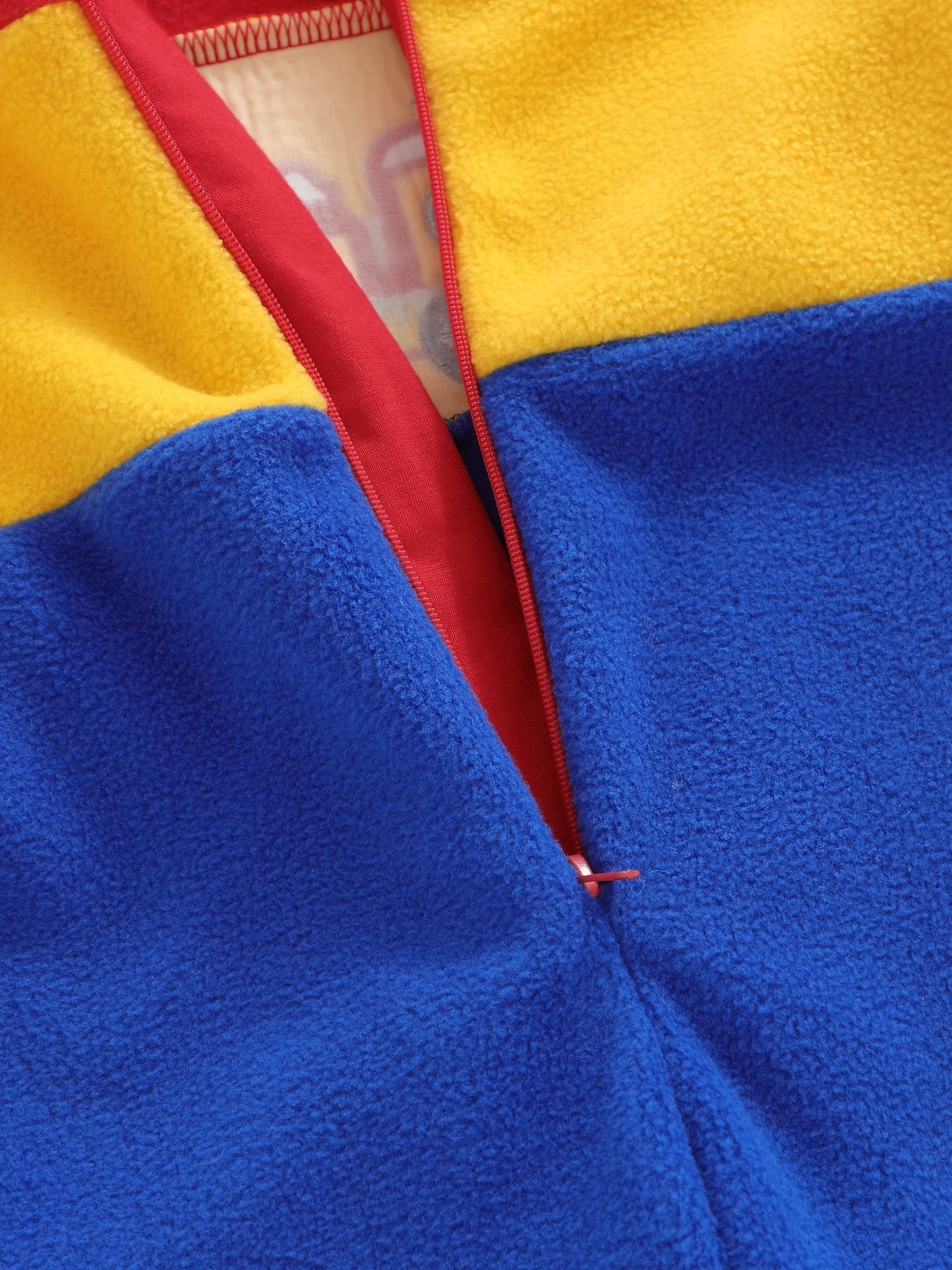 Infant Baby Boys Fall Winter Fleece Romper - Contrast Color Truck Embroidery Mock Neck Jumpsuit