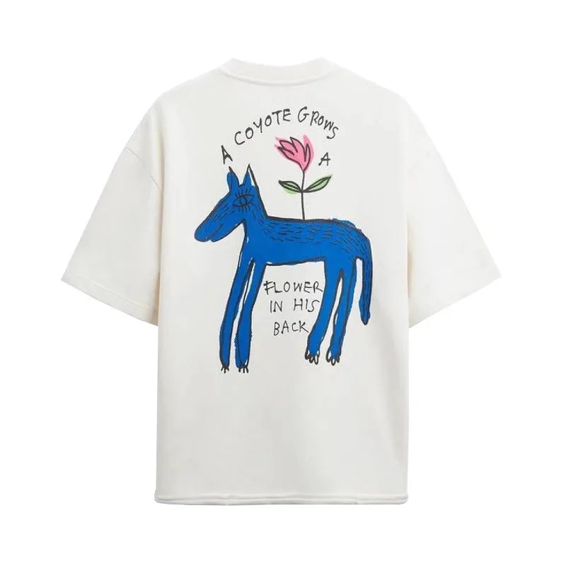 Unisex Loose Fit Printed Cotton T-Shirt