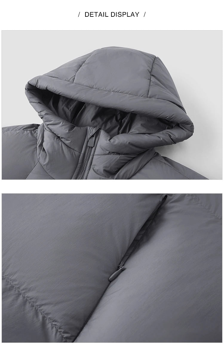 Men's Thermal Three-Proof Hooded Down Jacket - Winter Outerwear