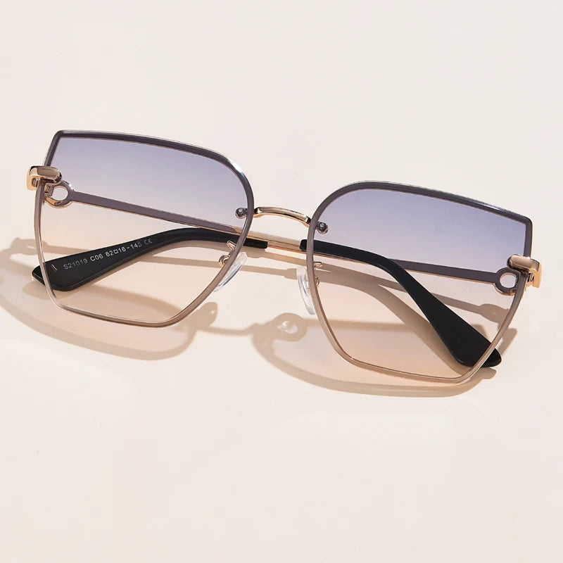 Retro Cat Eye Gradient Sunglasses