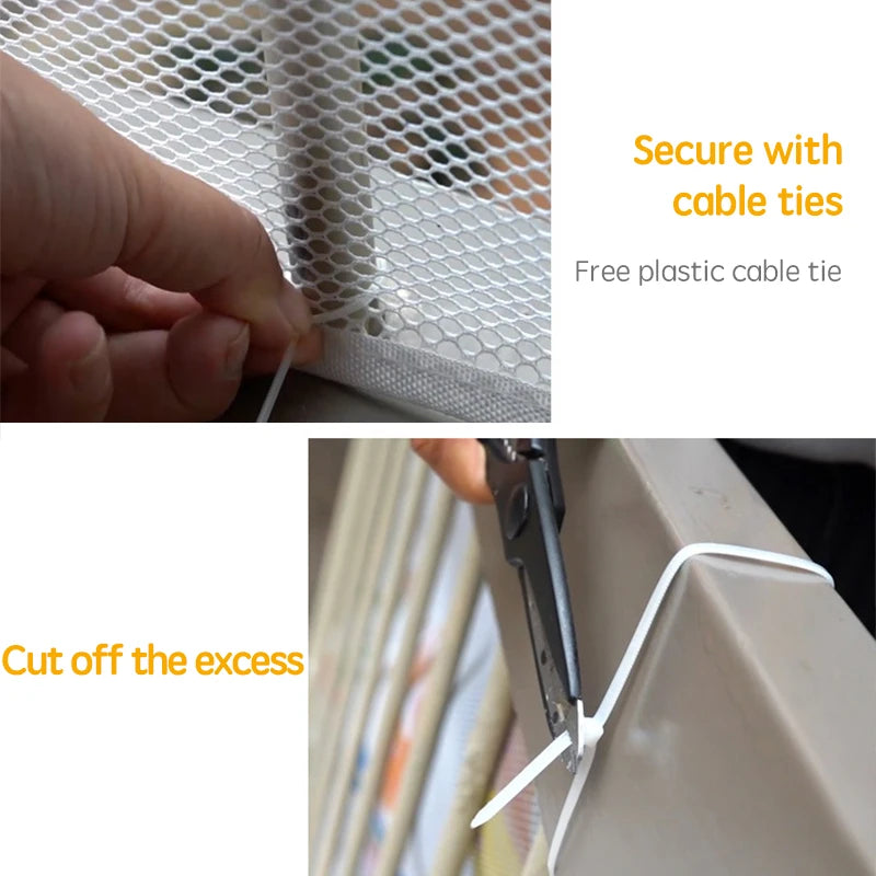 Safety Net for Stairs & Balconies - Thicken Fine Mesh Child Protection Gate