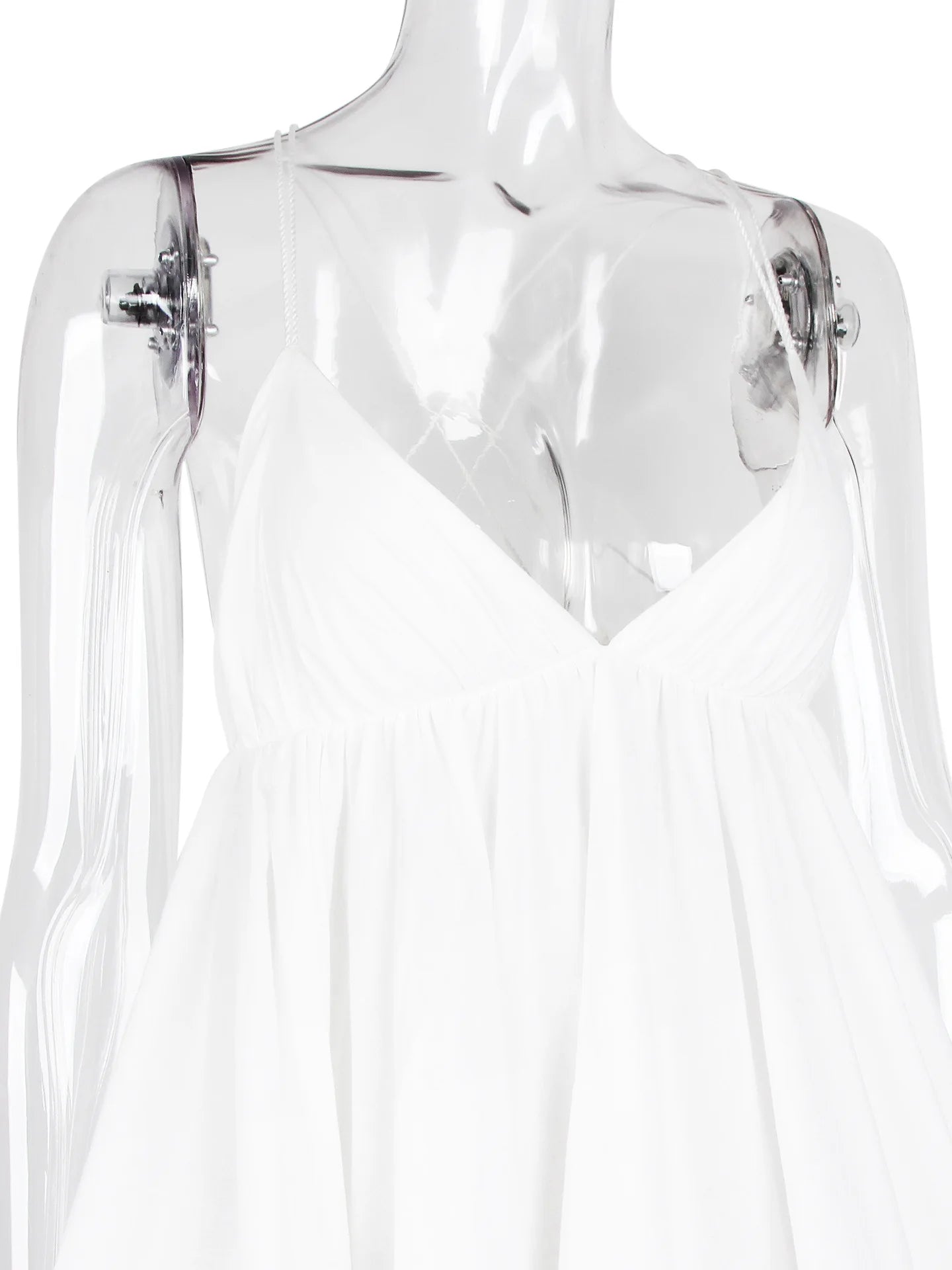 Women's A-Line Backless Mini Dress - V-Neck Bandage Summer Beachwear