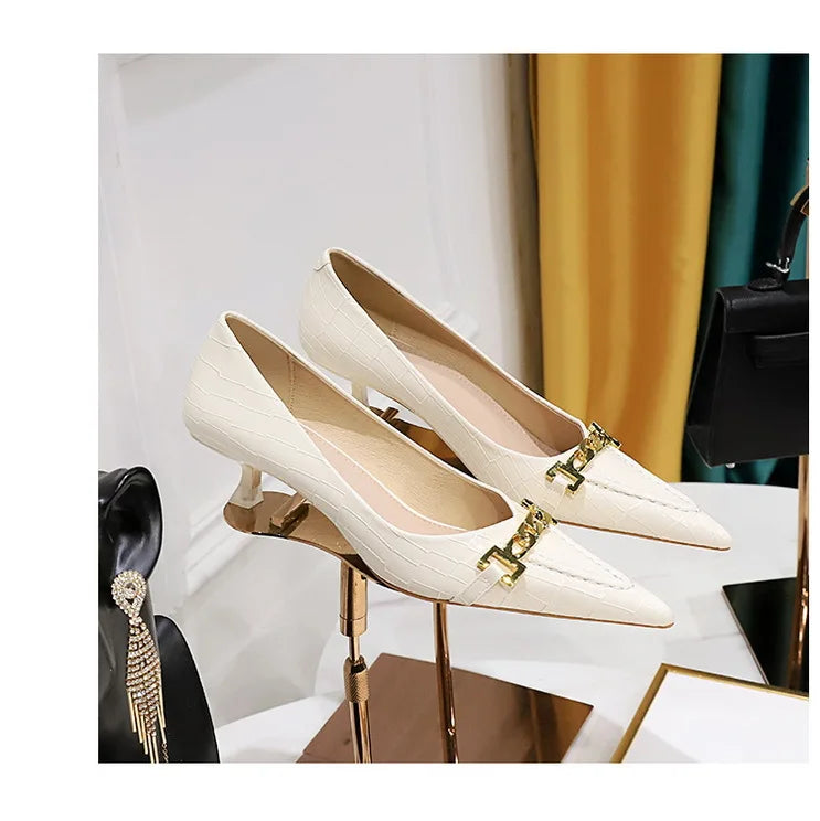 Patent Leather Stiletto Pumps - Professional Office Heels Available in 12 Colors