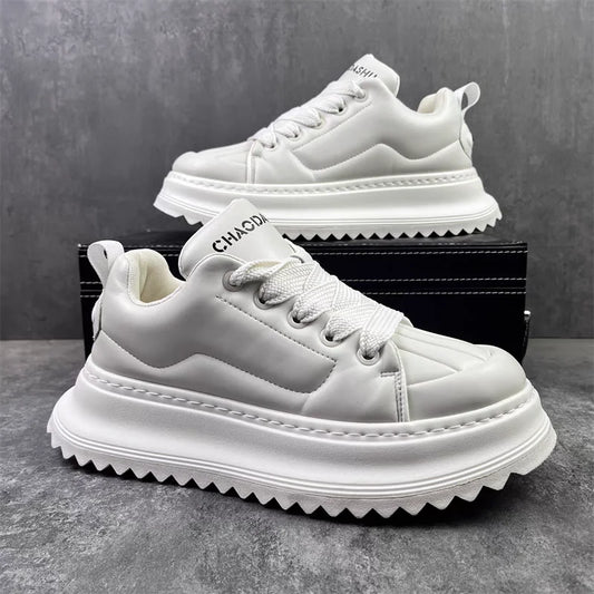 Men's Casual Platform Skateboard Sports Shoes Lace Up Sneakers
