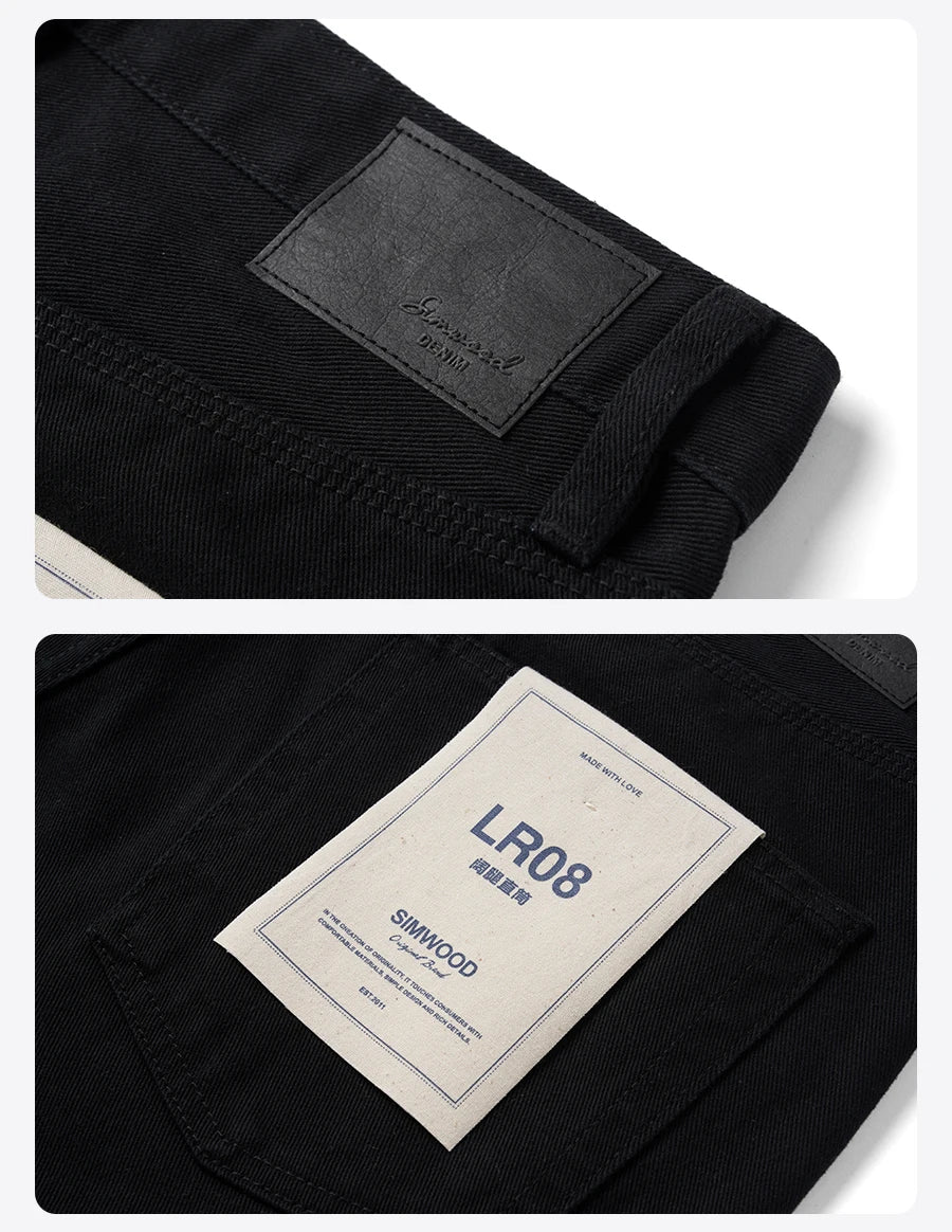 Men's Spring  Loose Relax 11.3oz Washed Vintage Jeans Denim Trousers