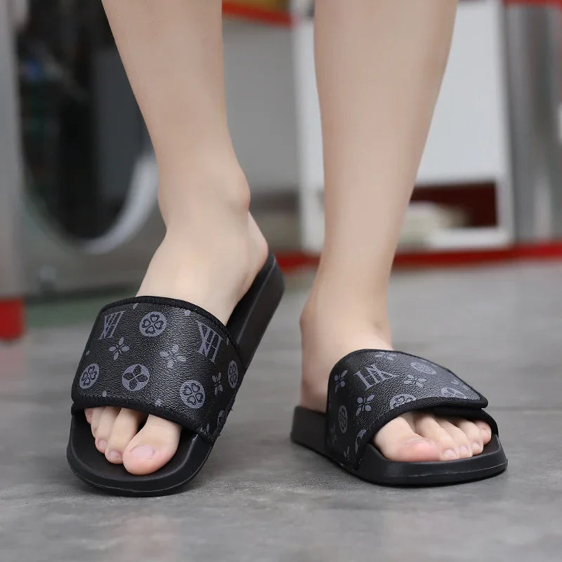 Men's Summer Slippers Sport Slides Quick Dry Beach Sandals  Flip Flops
