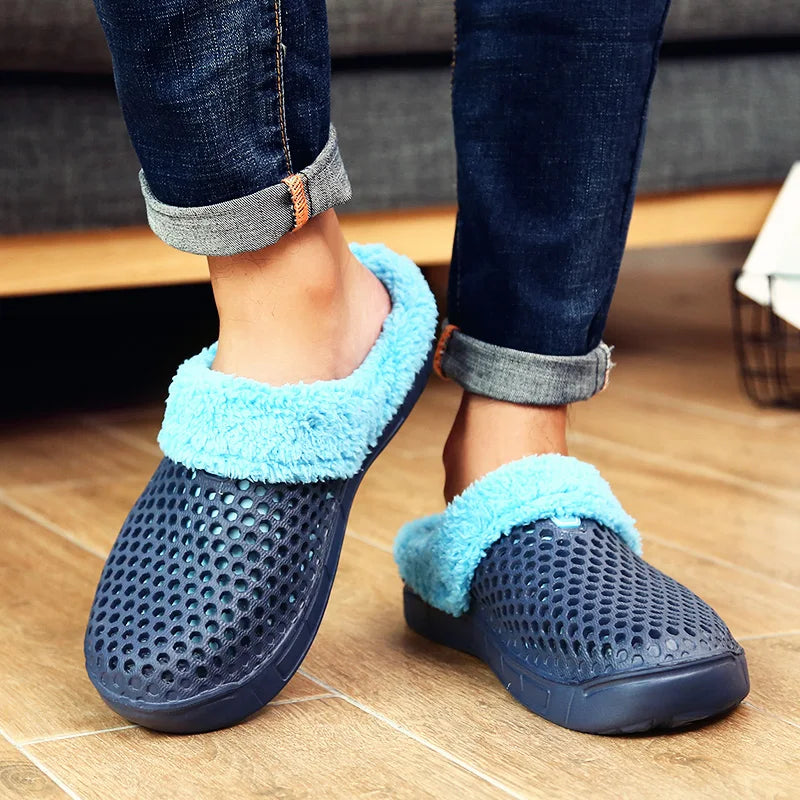 Plush Warm Slippers - Soft Non-Slip Indoor Home Slides