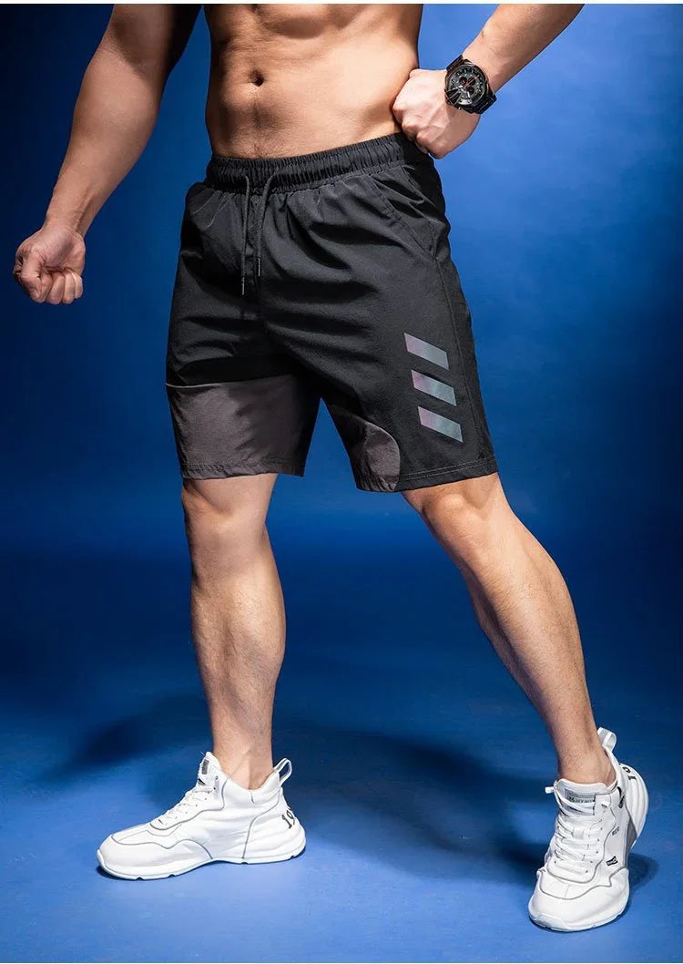 Men's Sports Fitness Quick-dry Basketball Workout Training Breathable Shorts