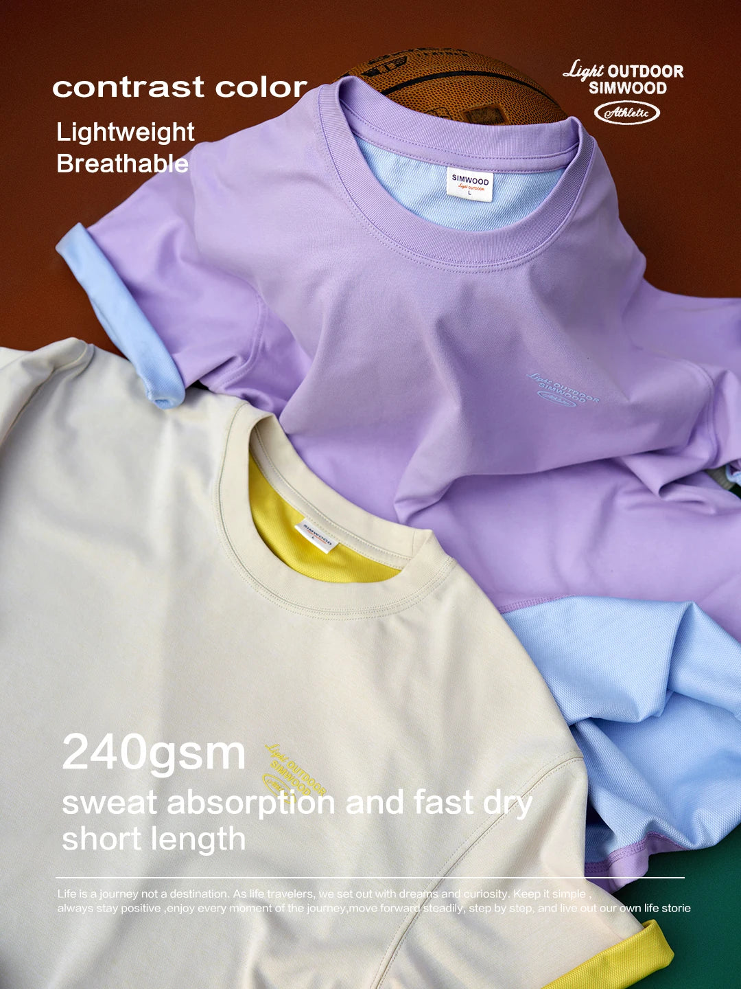 Men's Quick-Dry Performance T-Shirt - 240gsm Breathable Short Length Tee