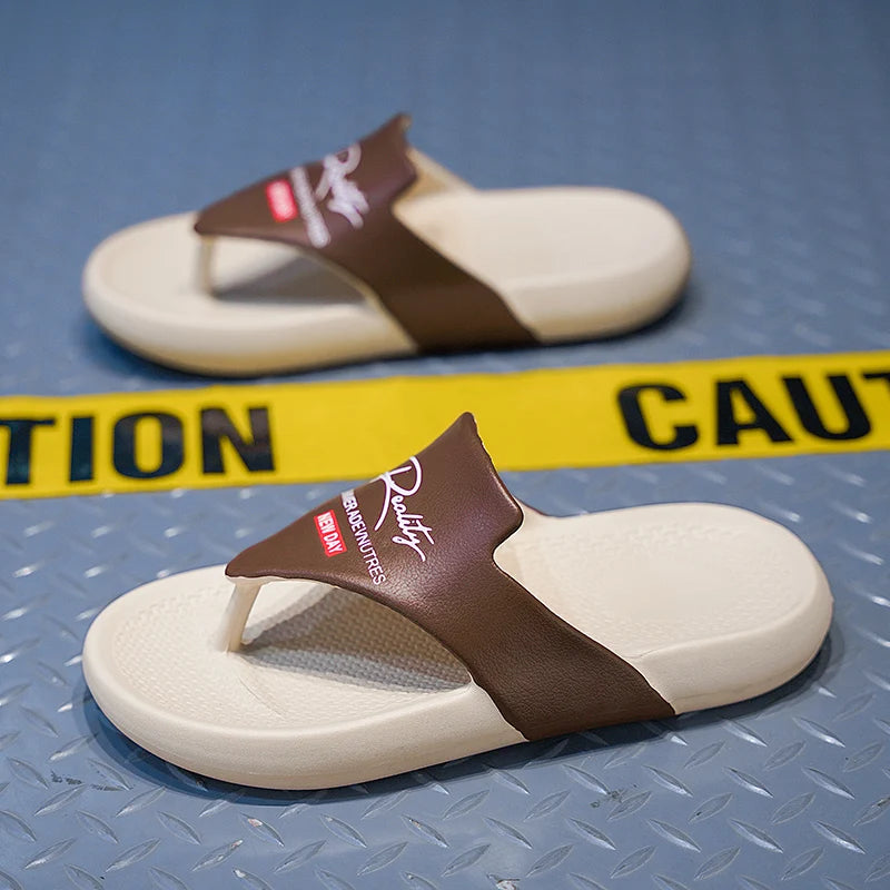 Men's  Summer Flip Flops EVA Platform Outdoor Breathable Sandals Clogs Waterproof Beach Slippers Slides