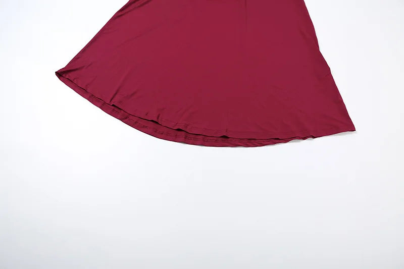 Women's Ruched Long Sleeve Maxi Dress - Elegant Backless Evening Gown