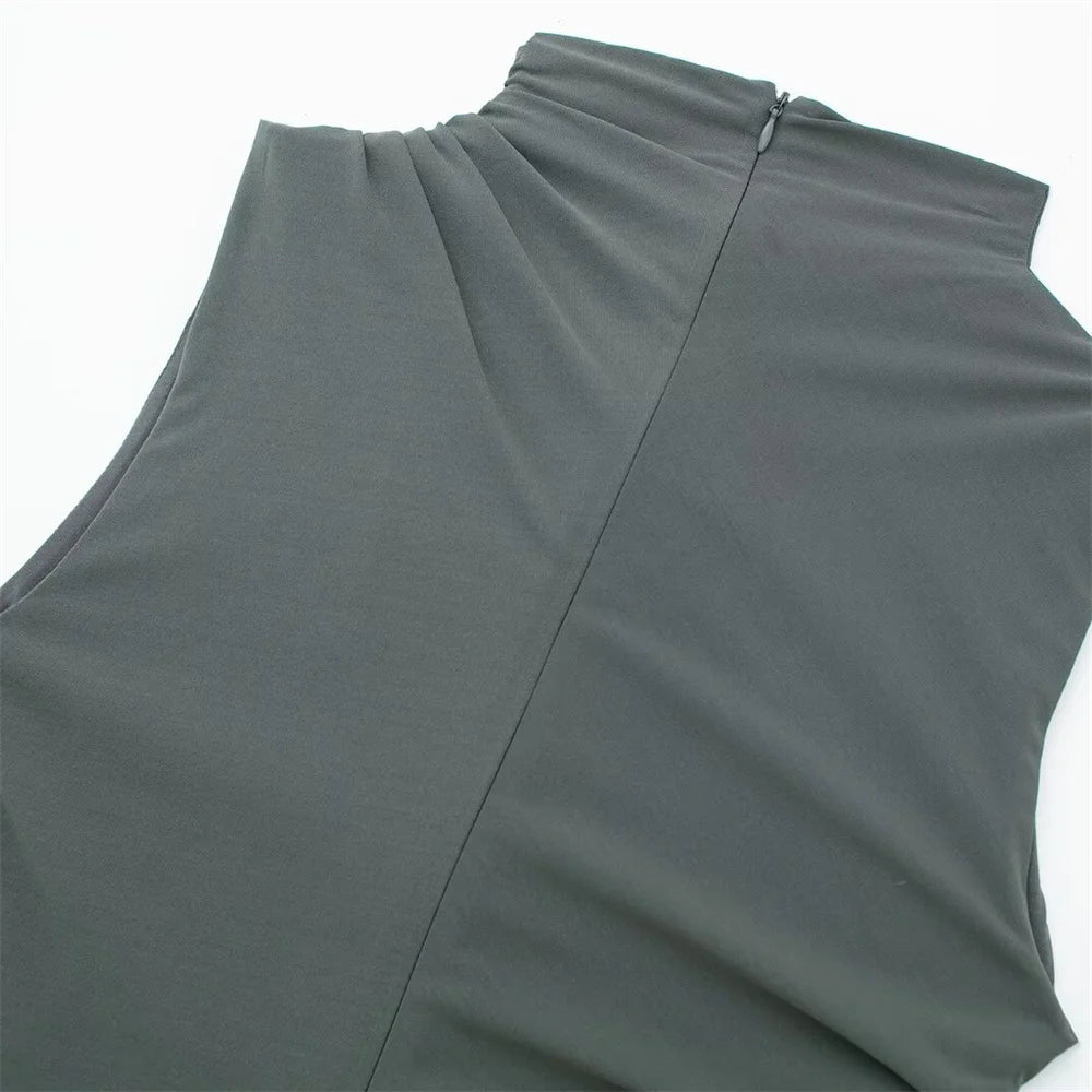 Pleated Maxi Dress