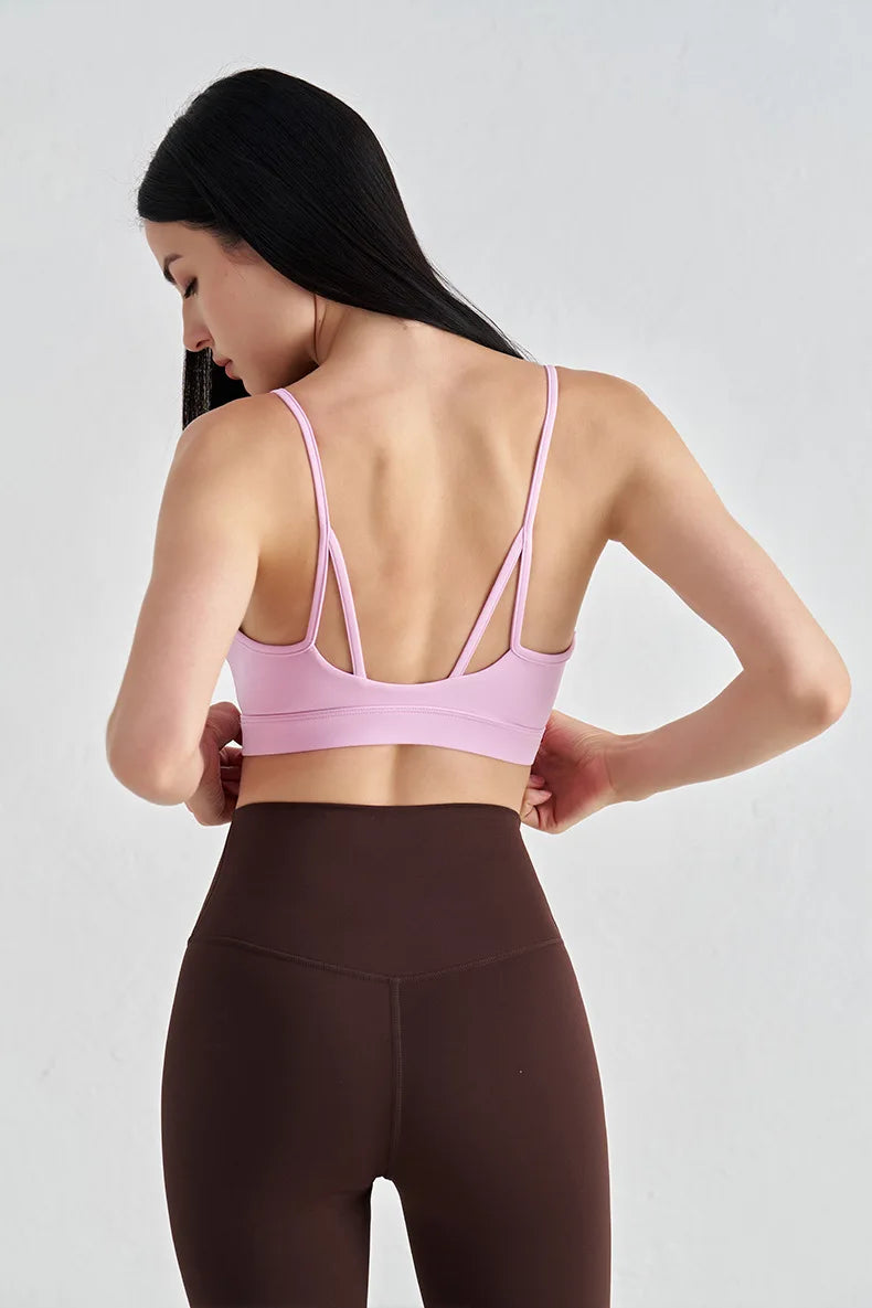 Kitten Ears Yoga Bra Top - Removable Pads & Adjustable Straps