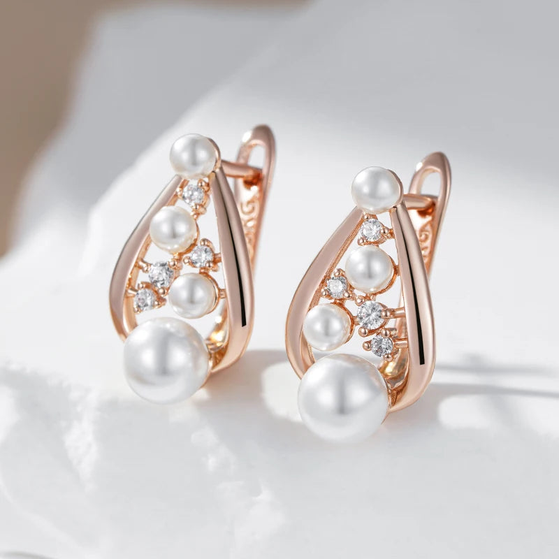 Women Pearl English Earrings