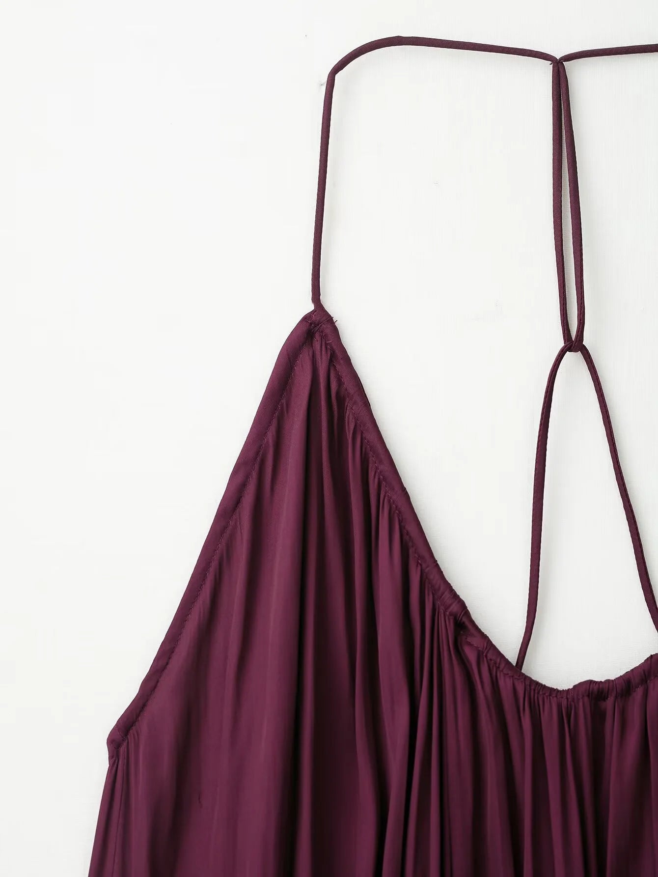 Women's Backless Silk Satin Long Dress - Elegant Summer Evening Style
