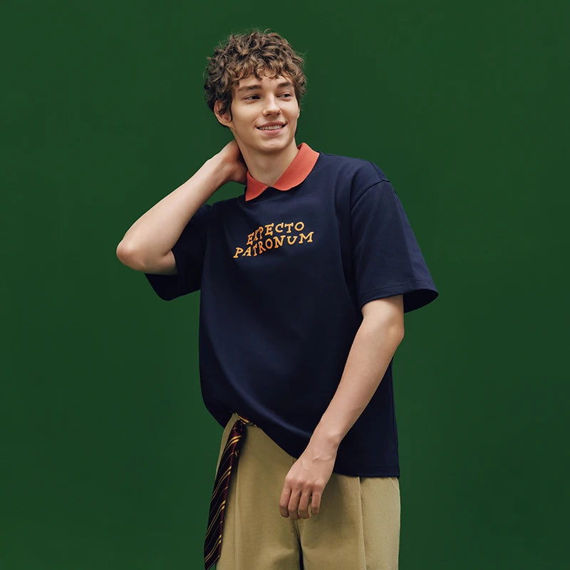 Harry Potter Short Sleeve T-Shirt - Men's Printed Cotton Summer Tee