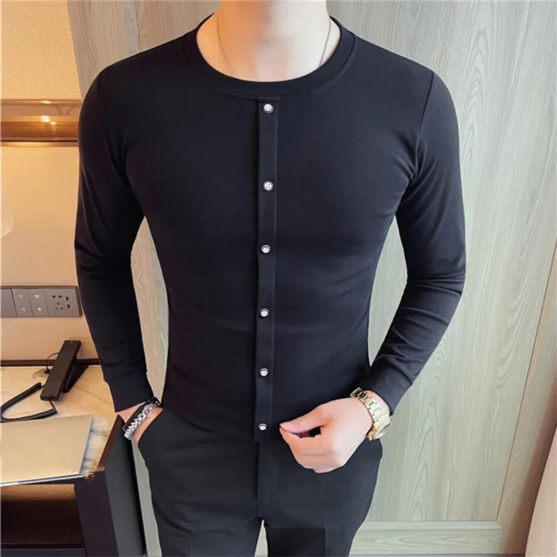 Men's Slim Fit Long Sleeve T-Shirt