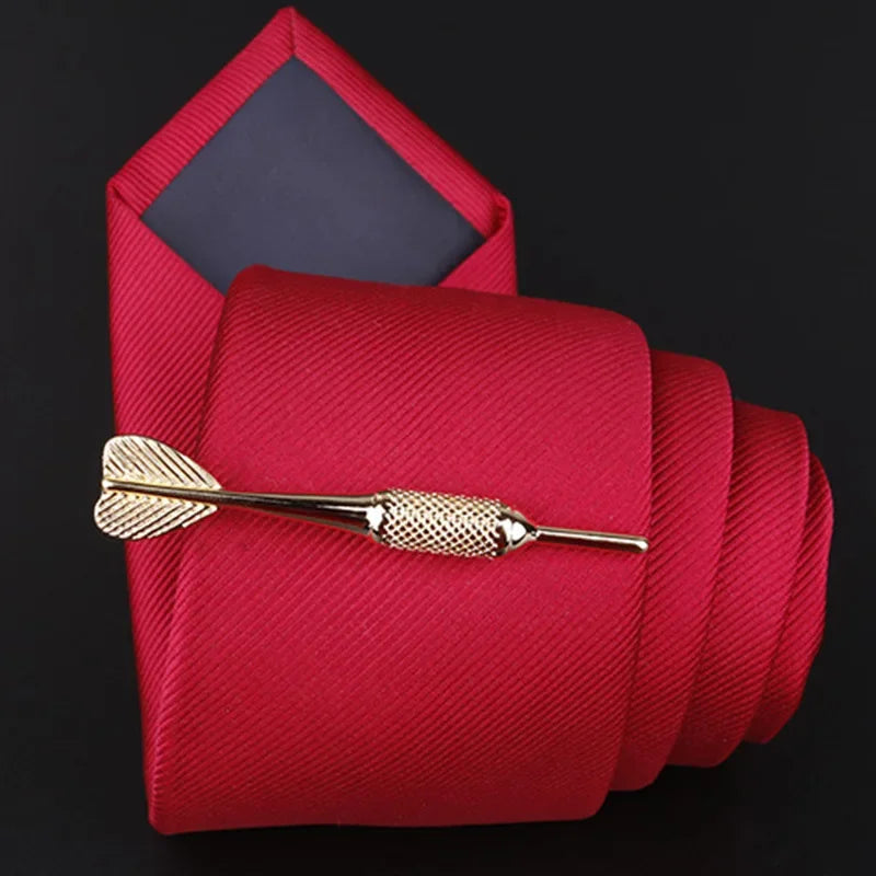 Airplane Copper Metal Tie Clip - Men's Professional Accessory