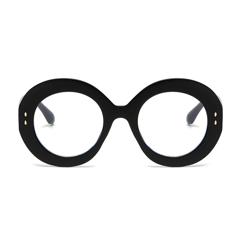 Vintage Oval Fashion Glasses Frame - Women's Retro Anti-Blue Light Eyewear Optical Frames