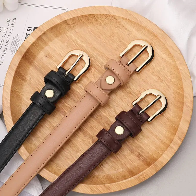 Women Buckle Pin Belt