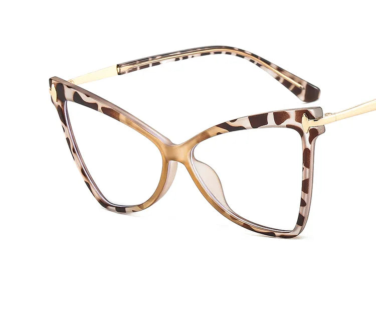 Women's Cat Eye Blue Light Blocking Glasses - Butterfly Large Frame Eyewear