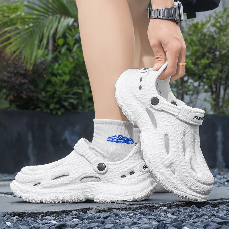 Men's Summer Slippers Platform Sandals Clogs Waterproof Beach Slippers Flip Flops Slides