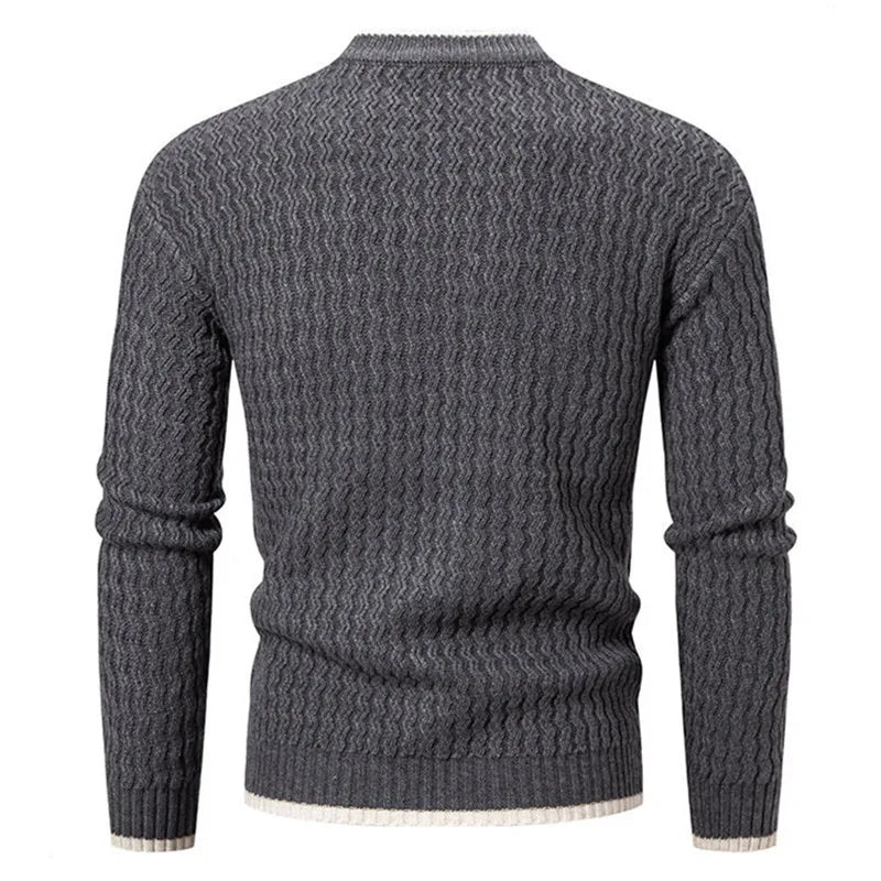 Men's Slim Fit Crew Neck Knit Pullover Sweater